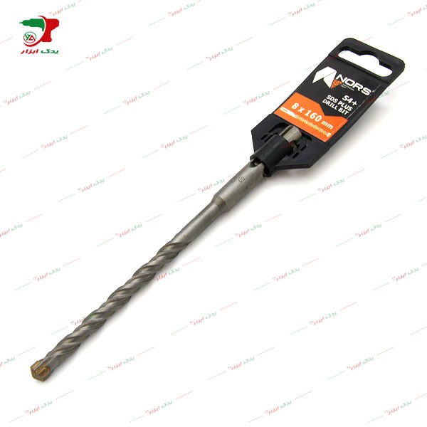 مته 4 شیار SDS سایز 8mm با طول 160 نورس